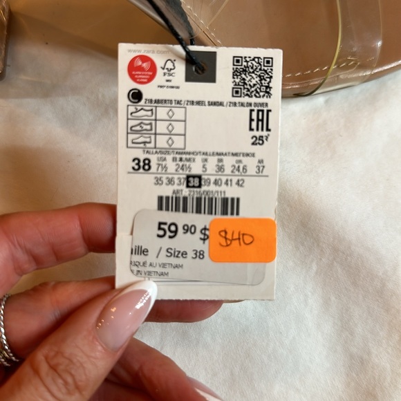 Zara clear and nude heels - Picture 5 of 5